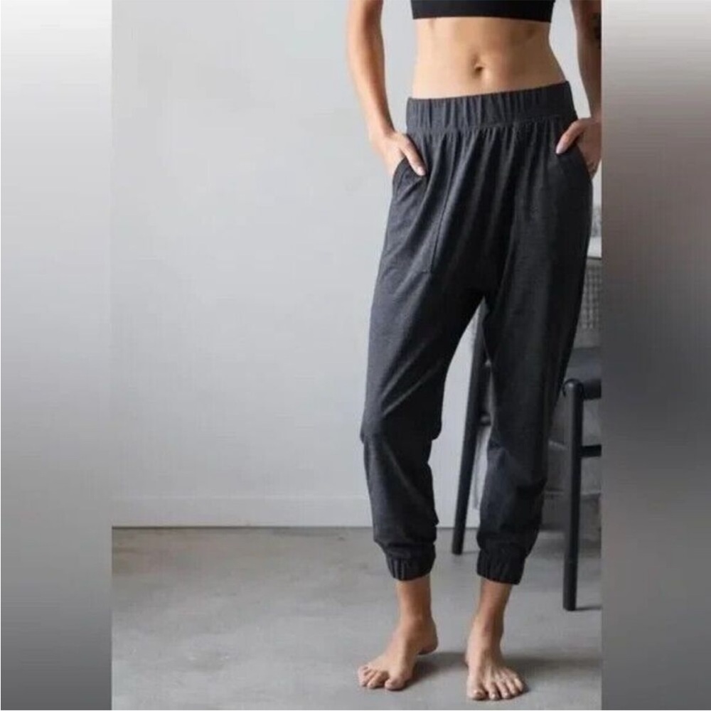 NEW LUNYA Restore Thermal Draped Jogger Mercurial Grey Heather Size Large